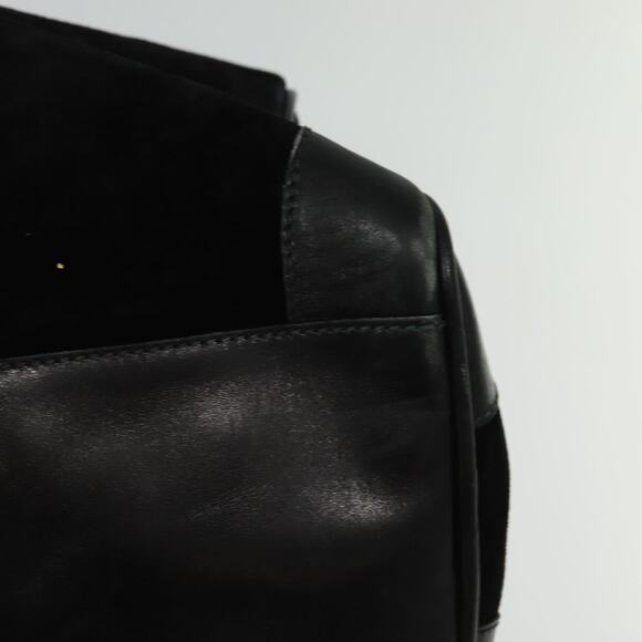 GUCCI Boston Bag Suede Black Gold - Picture 14 of 16